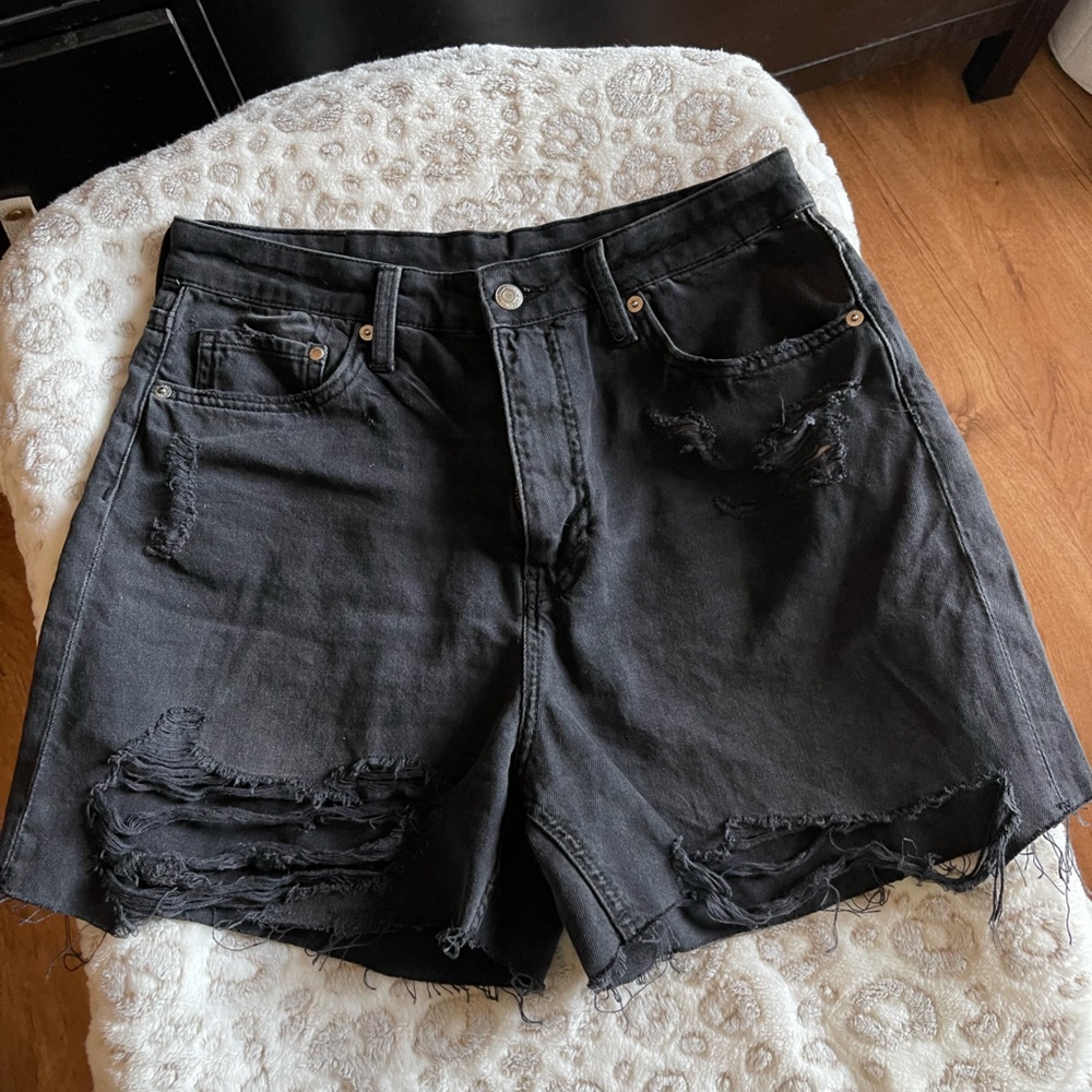 H&M Denim Mom Shorts Size 10